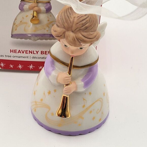 Hallmark 2016 Heavenly Belles Series #4 Porcelain Angel Bell Ornament‎ - Picture 3 of 12